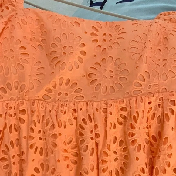 Precious orange Lilly Pulitzer baby doll dress size 10 - Picture 6 of 8